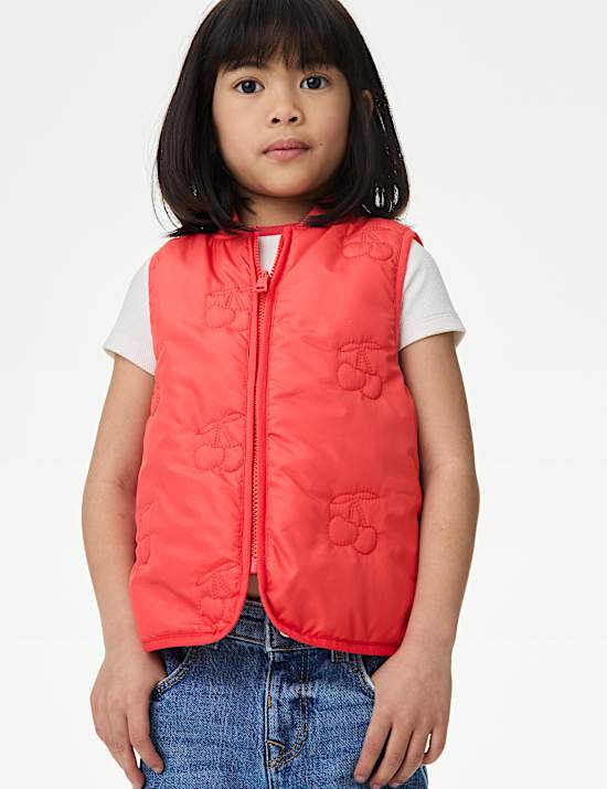 3-in-1 Cherry Print Fisherman Coat (2-8 Yrs)
