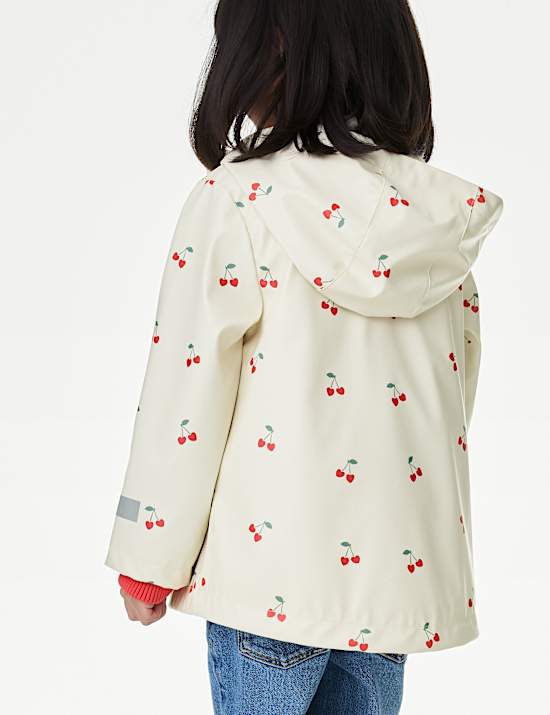 3-in-1 Cherry Print Fisherman Coat (2-8 Yrs)