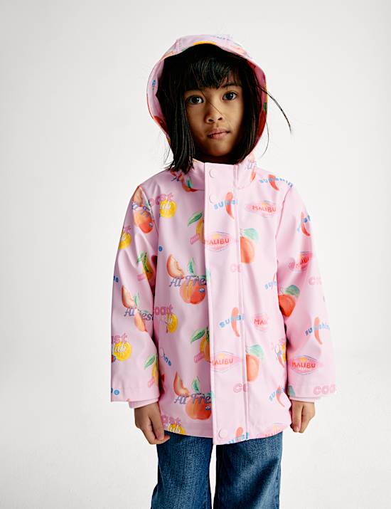 Fruit Print Fisherman Coat (2-8 Yrs)
