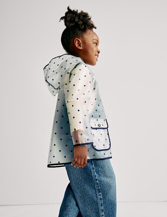 Puntíkovaný nepromokavý plášť (2–8 let)