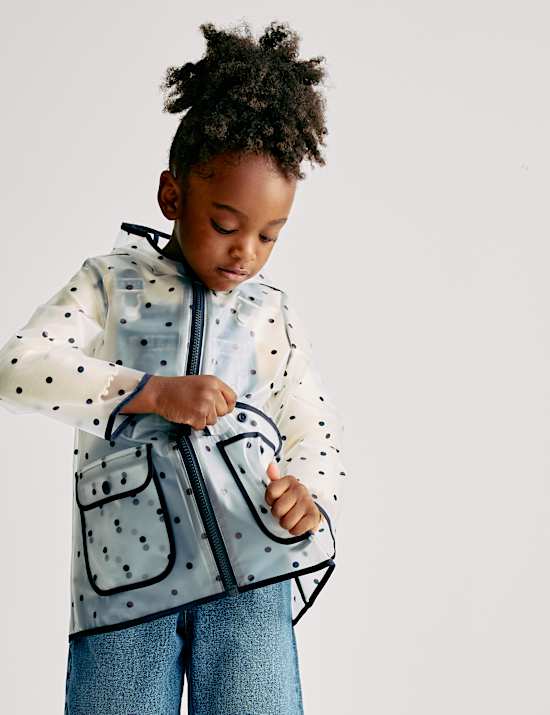 Puntíkovaný nepromokavý plášť (2–8 let)