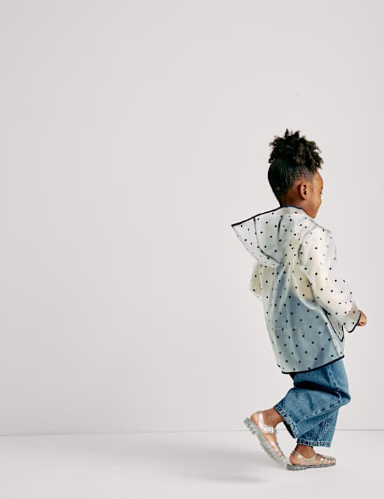 Puntíkovaný nepromokavý plášť (2–8 let)