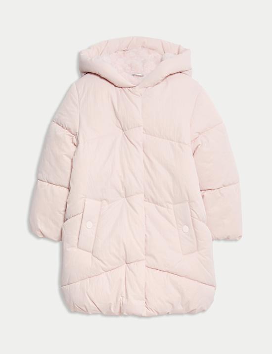 Dlouhý zateplený kabát s kapucí a technologií Stormwear™ (2–8 let)