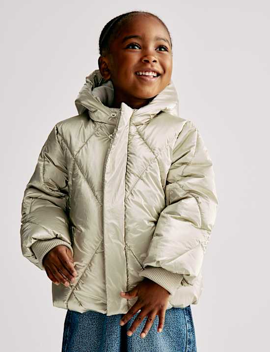 Zateplený metalický kabát s technologií Stormwear™ (2–8 let)