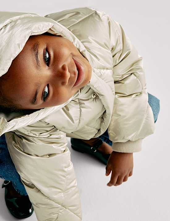 Zateplený metalický kabát s technologií Stormwear™ (2–8 let)