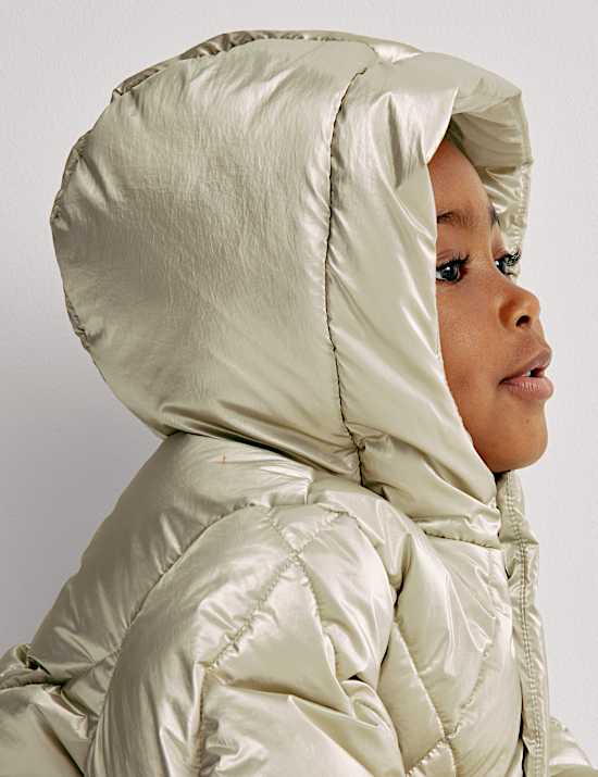 Zateplený metalický kabát s technologií Stormwear™ (2–8 let)