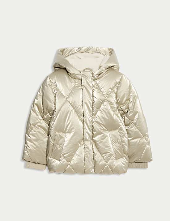 Zateplený metalický kabát s technologií Stormwear™ (2–8 let)