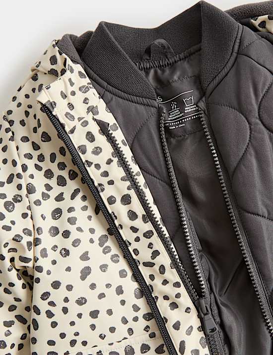 Dalmatian Print 3 in 1 Fisherman Coat (2-8 Yrs)