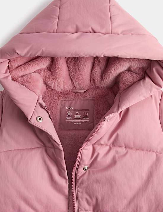 Longline Hooded Padded Jacket (2-8 Yrs)