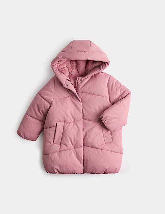 Longline Hooded Padded Jacket (2-8 Yrs)