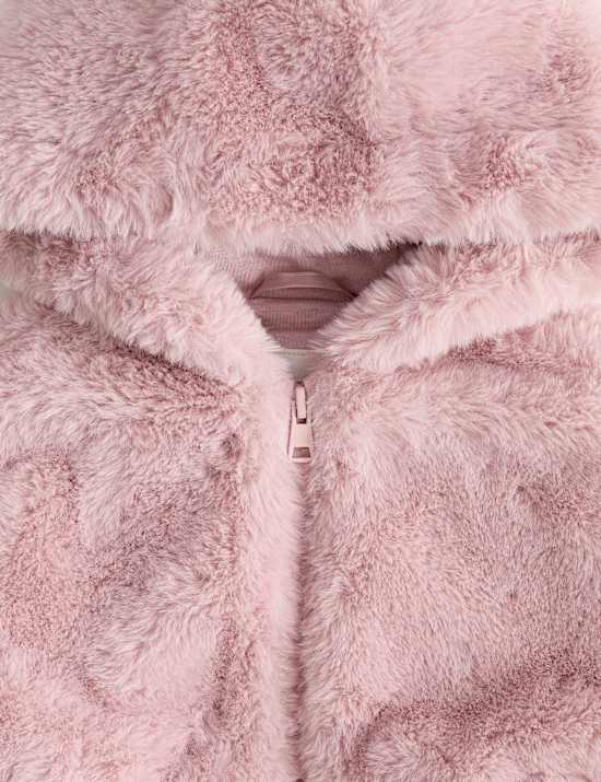 Faux Fur Hooded Jacket (2-8 Yrs)