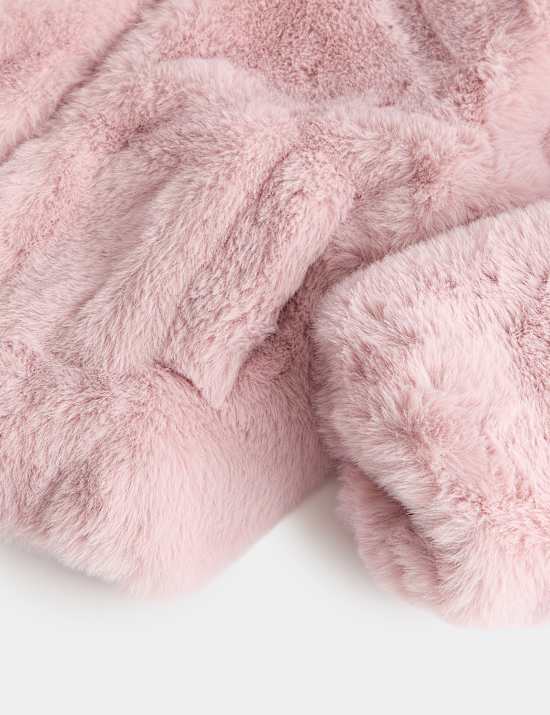 Faux Fur Hooded Jacket (2-8 Yrs)