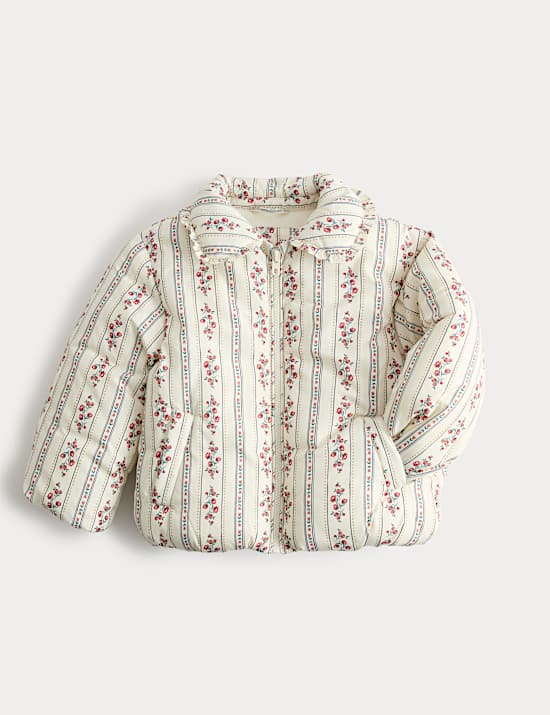 Floral Quilted Jacket (2-8 Yrs)