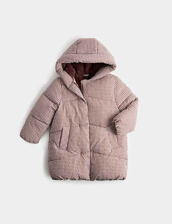 Gingham Padded Coat (2-8 Yrs)