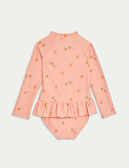 Traje de ba&ntilde;o con estampado de naranjas (2-8 a&ntilde;os)