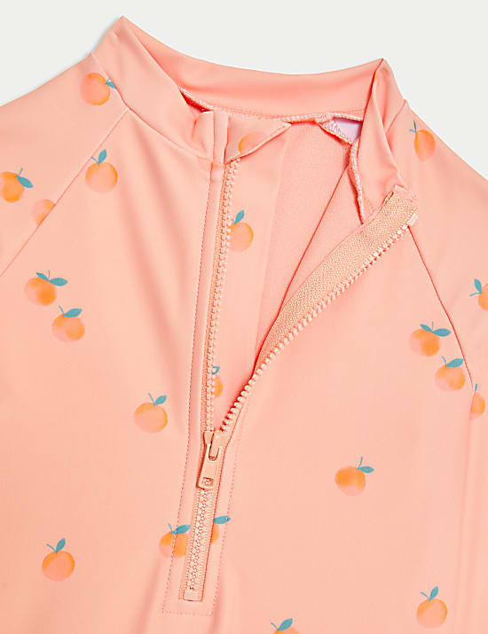 Traje de ba&ntilde;o con estampado de naranjas (2-8 a&ntilde;os)