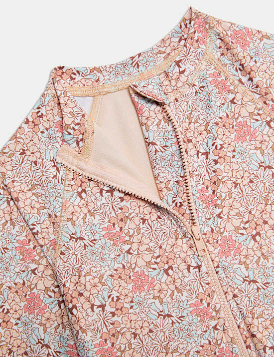 Ditsy Floral All In One Swimsuit (2-8 Yrs)