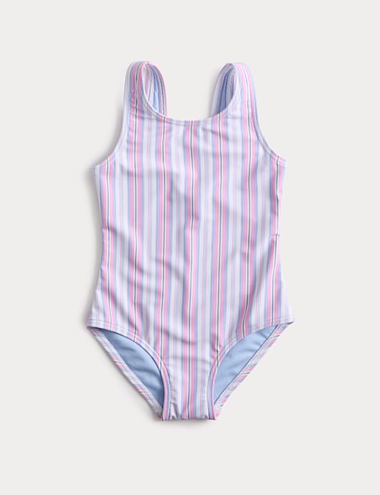 Striped Swimsuit (2-8 Yrs)