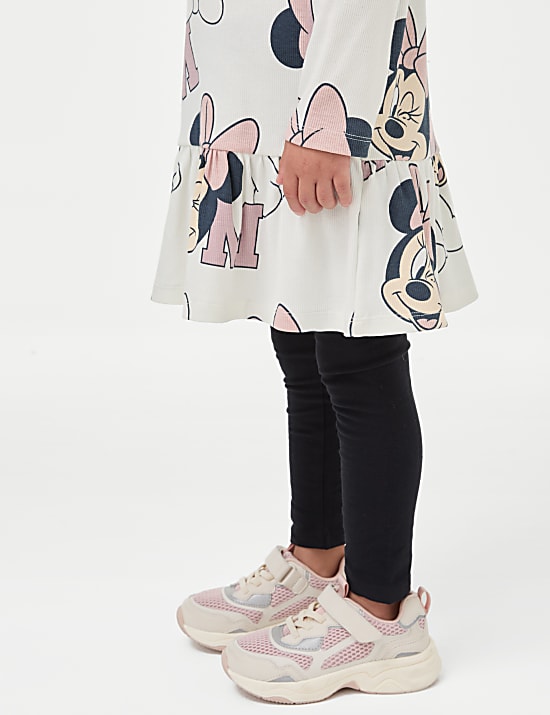 Cotton Rich Minnie Mouse&trade; Tiered Dress (2-8 Yrs)