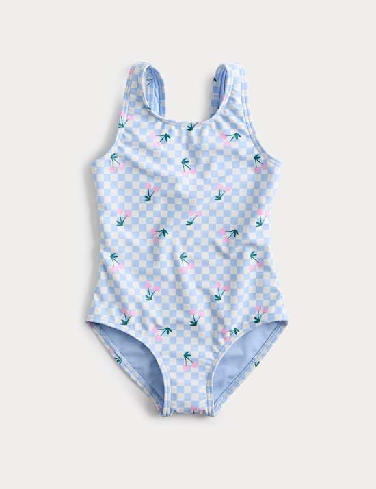 Gingham Cherry Swimsuit (2-8 Yrs)