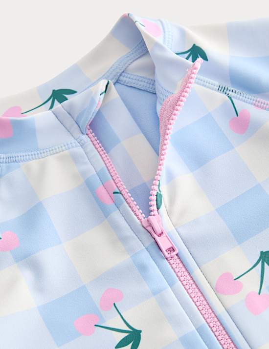 Plavky Gingham Cherry Sun Safe (2&ndash;8 let)