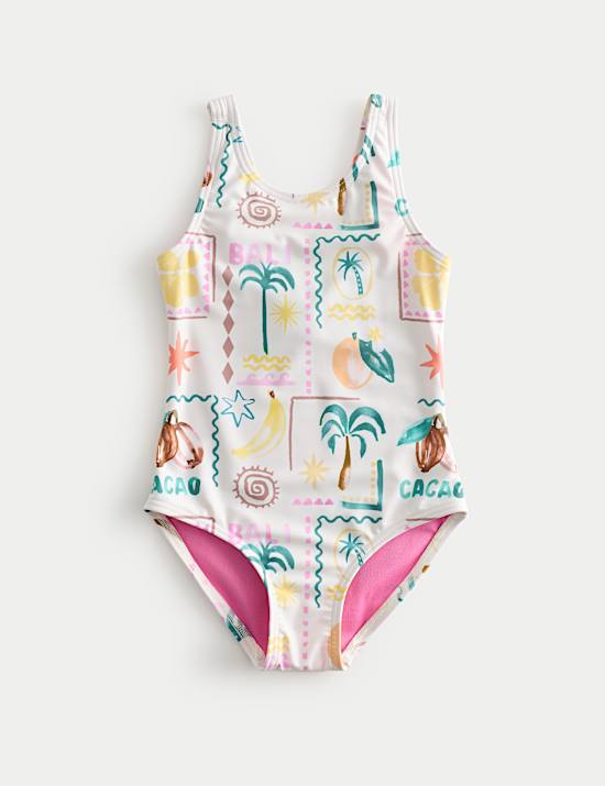 Bali Print Swimsuit (2-8 Yrs)