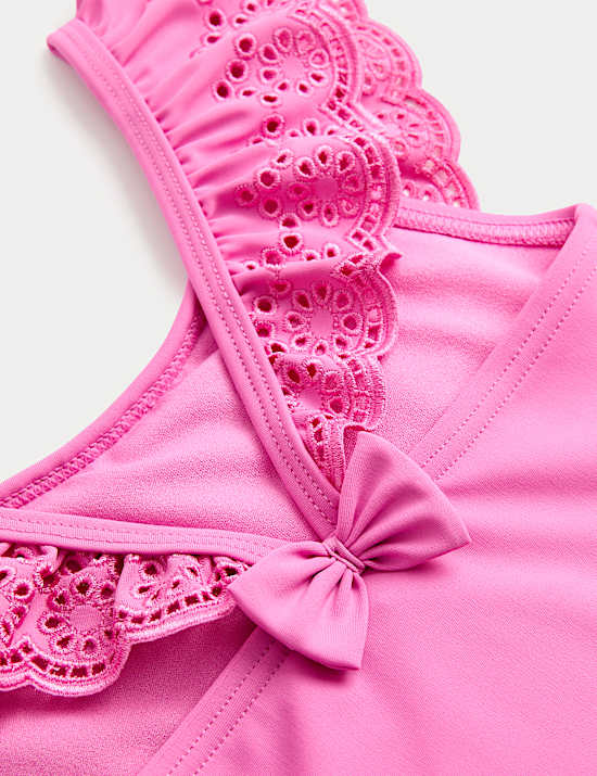 Broderie Frill Swimsuit (2-8 Yrs)