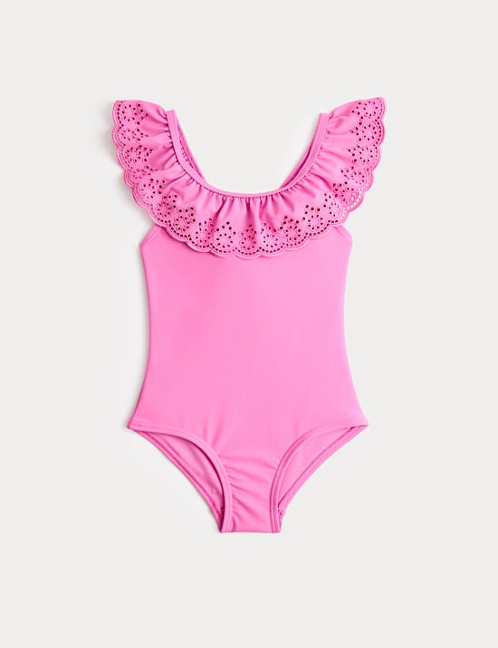 Broderie Frill Swimsuit (2-8 Yrs)
