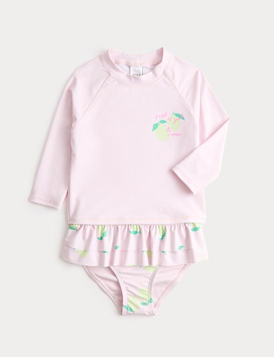 2 Piece Lemon Zest Swim Set (2-8 Yrs)