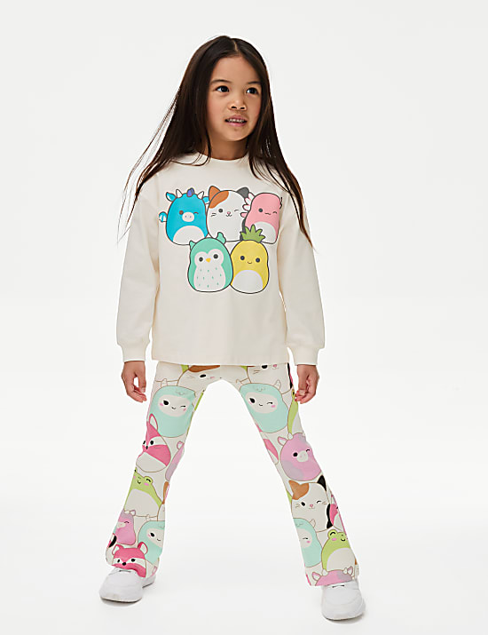 Squishmallows&trade; Cotton Rich Leggings (5-10 Yrs)