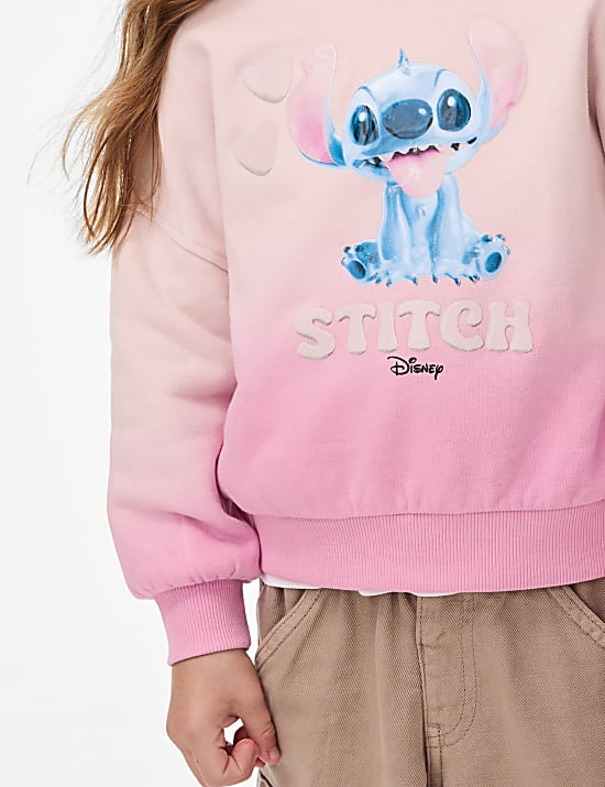 Cotton Rich Lilo & Stitch&trade; Sweatshirt (2-8 Yrs)