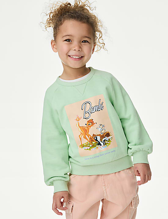 Cotton Rich Bambi™ Sweatshirt (12 Mths-8 Yrs)