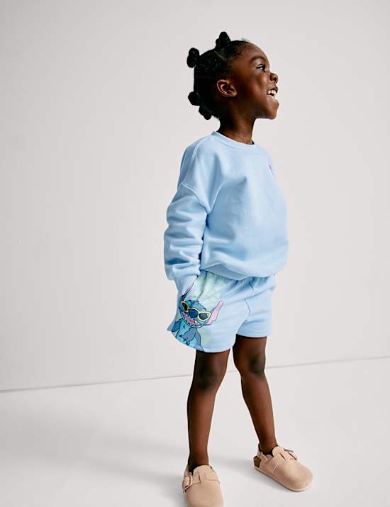 2pc Lilo & Stitch&trade; Sweatshirt & Shorts Set (2-8 Yrs)