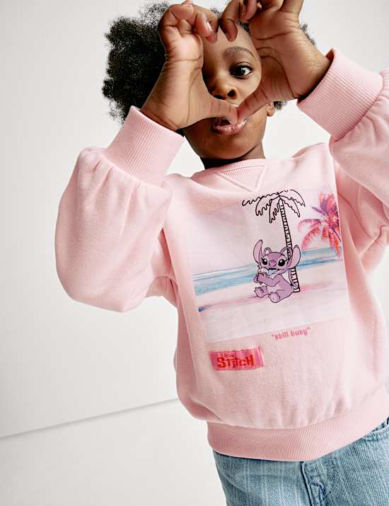 Cotton Rich Lilo & Stitch&trade; Sweatshirt (2-8 Yrs)