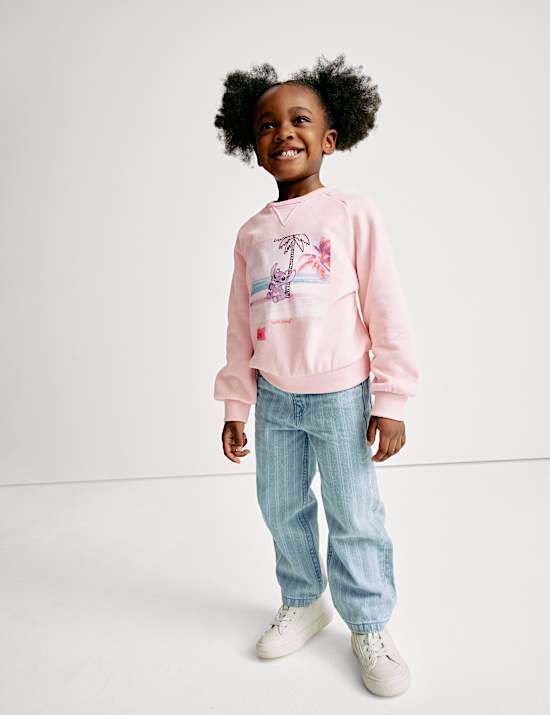 Cotton Rich Lilo & Stitch&trade; Sweatshirt (2-8 Yrs)
