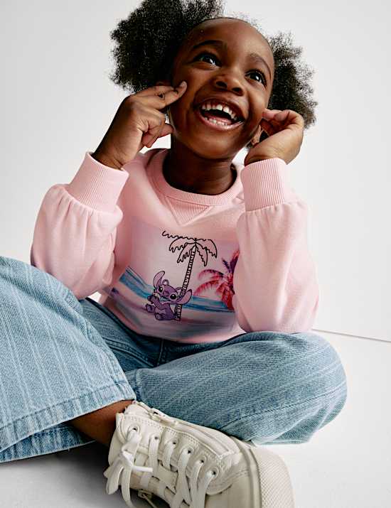Cotton Rich Lilo & Stitch&trade; Sweatshirt (2-8 Yrs)