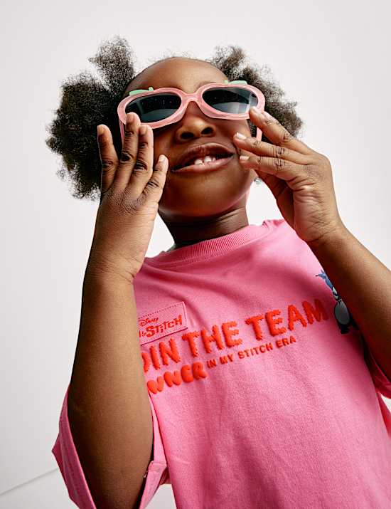 T-Shirt aus reiner Baumwolle mit Lilo & Stitch™ Motiv (2–8 J.)