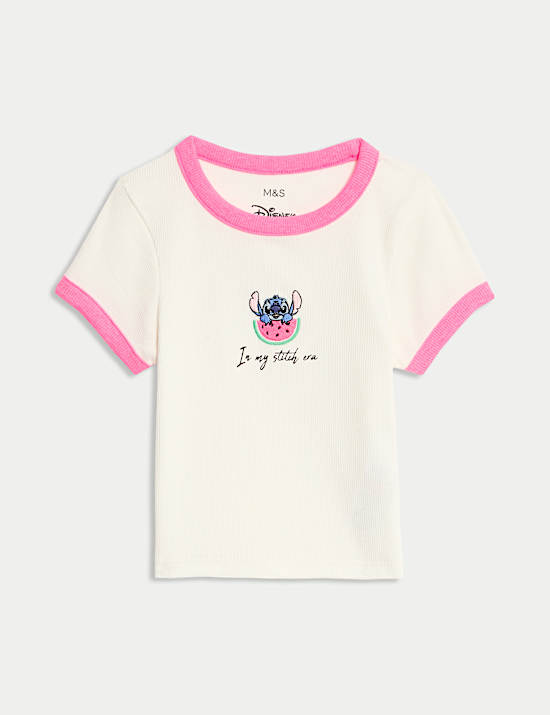 Cotton Rich Lilo & Stitch™ T-Shirt (2-8 Yrs)