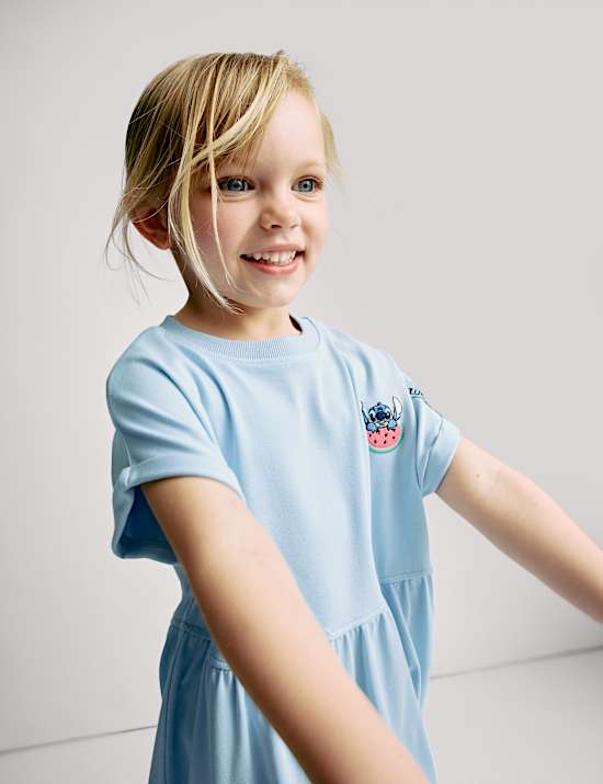 Cotton Rich Lilo & Stitch™ Dress (2-8 Yrs)