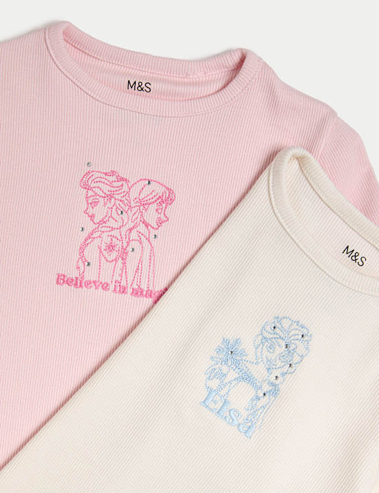 2er-Pack Disney Frozen™ Oberteile mit hohem Baumwollanteil (2–8 J.)