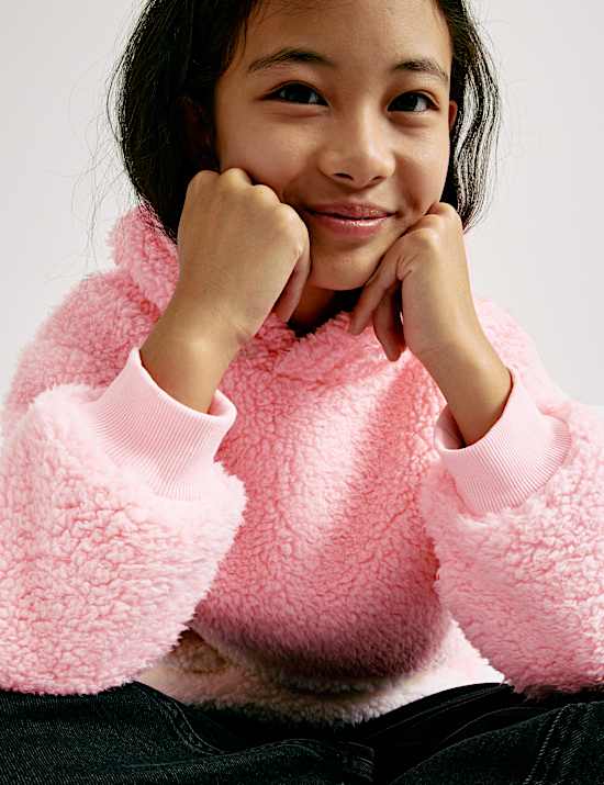 Sweat &agrave; capuche imitation peau de mouton motif Squishmallows&trade; (du 5 au 12 ans)
