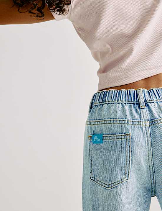 Jean en denim à taille élastique et motif Squishmallow™ (du 5 au 12 ans)