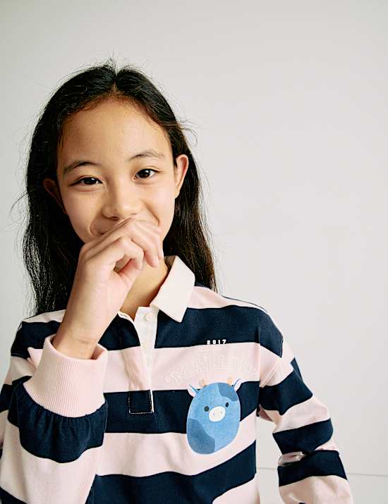 Pure Cotton Squishmallows™ Rugby Top (5-12 Yrs)