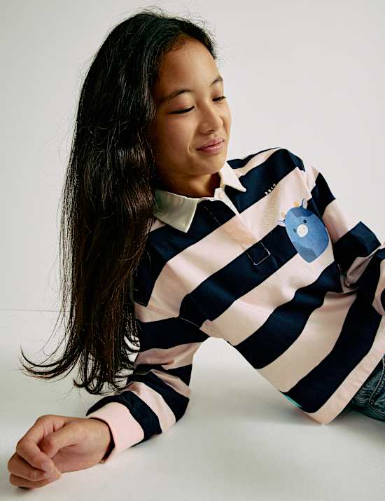 Pure Cotton Squishmallows™ Rugby Top (5-12 Yrs)