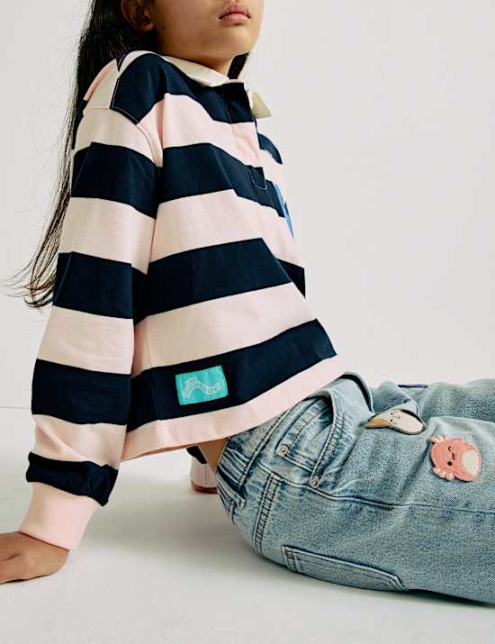 Pure Cotton Squishmallows™ Rugby Top (5-12 Yrs)