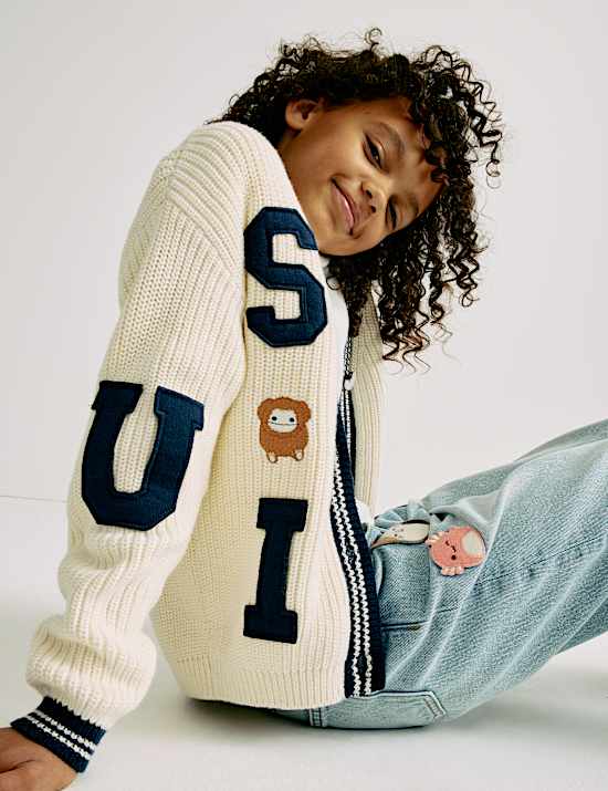 Pure Cotton Squishmallows™ Cardigan (5-12 Yrs)