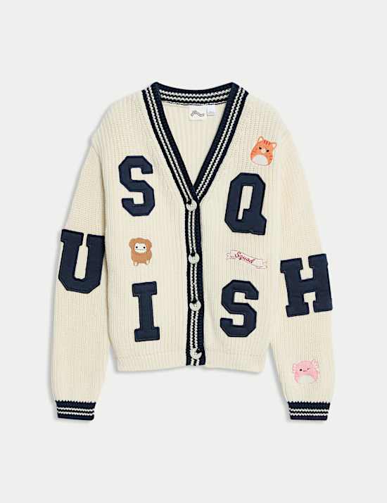 Pure Cotton Squishmallows™ Cardigan (5-12 Yrs)