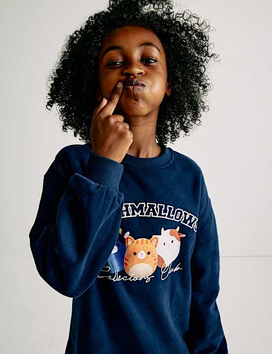 Katoenrijke Squishmallows™ sweaterjurk (5-12 jaar)