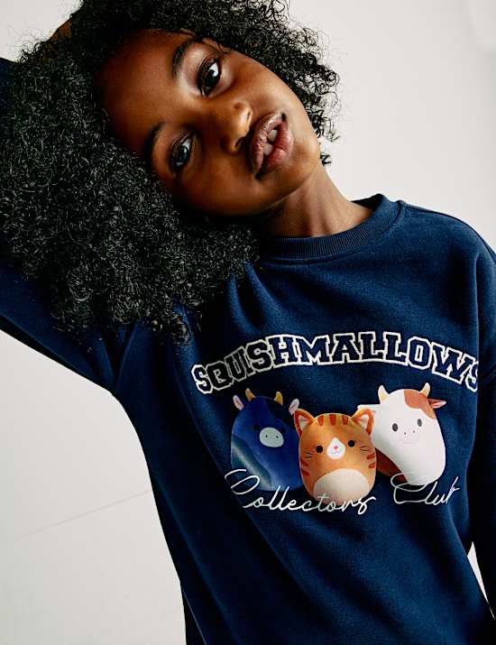 Cotton Rich Squishmallows™ Sweatshirt Dress (5-12 Yrs)