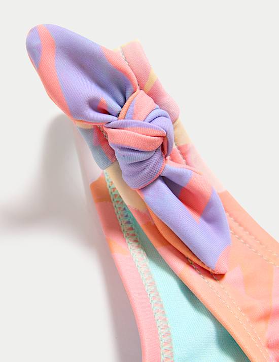 Floral Tie Detail Swimsuit (2-8 Yrs)